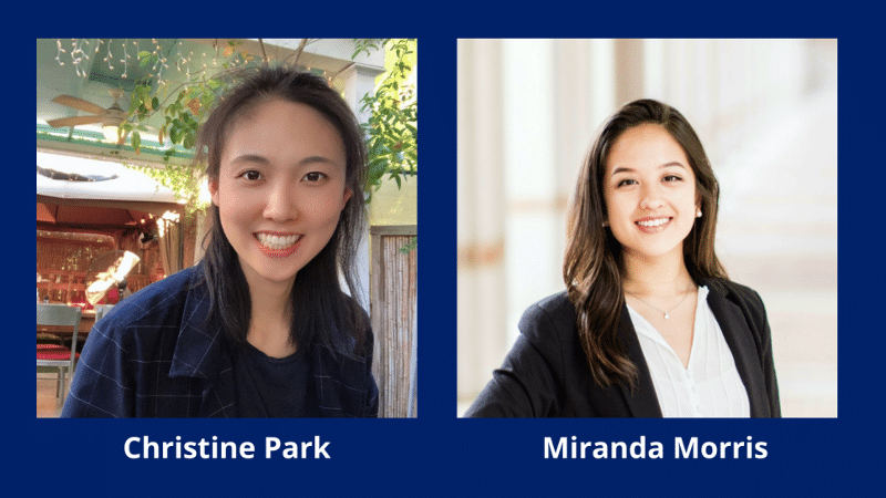 Christine Park and Miranda Morris