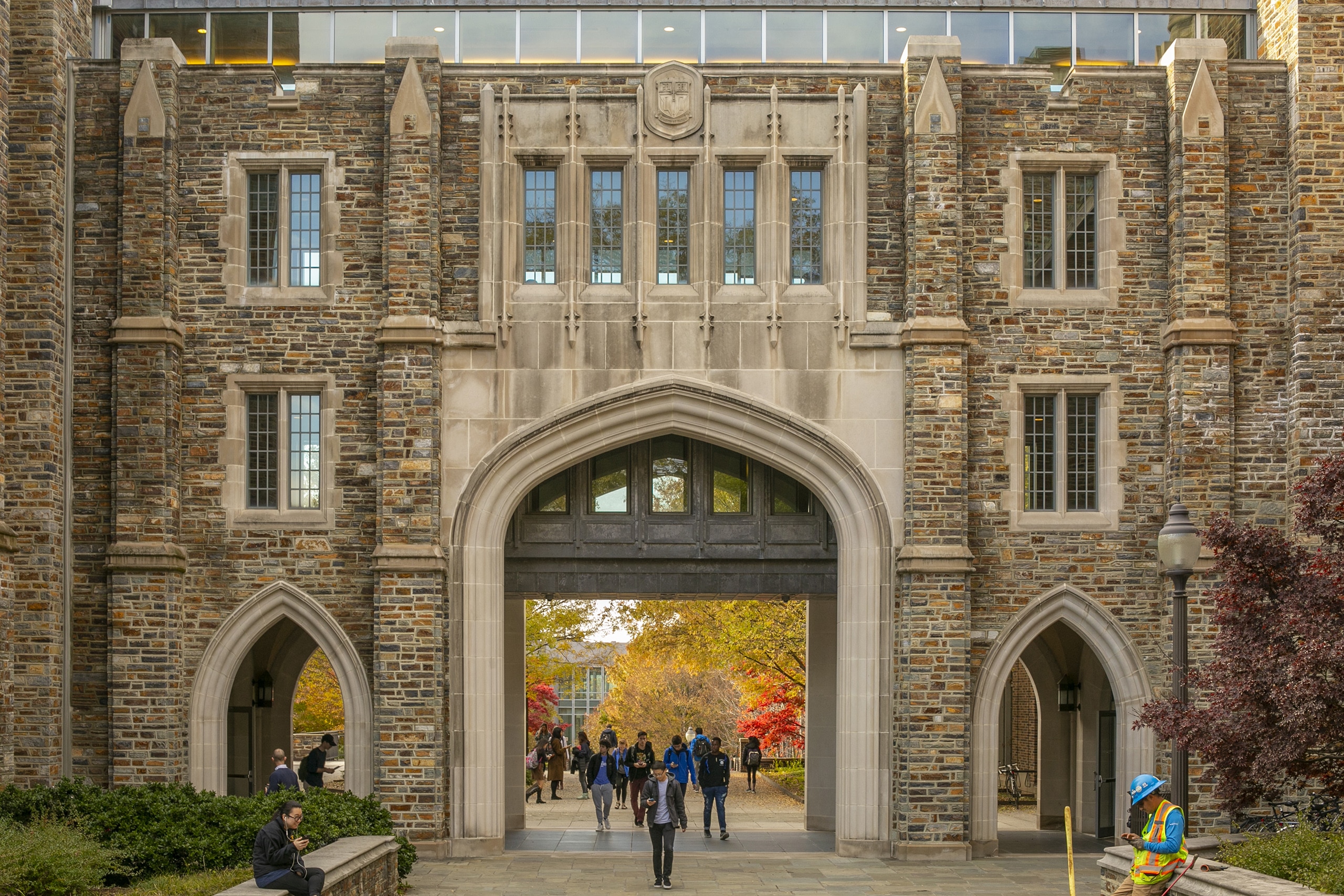 Hero image of Duke buildings for MEeng in Cybersecurity program.