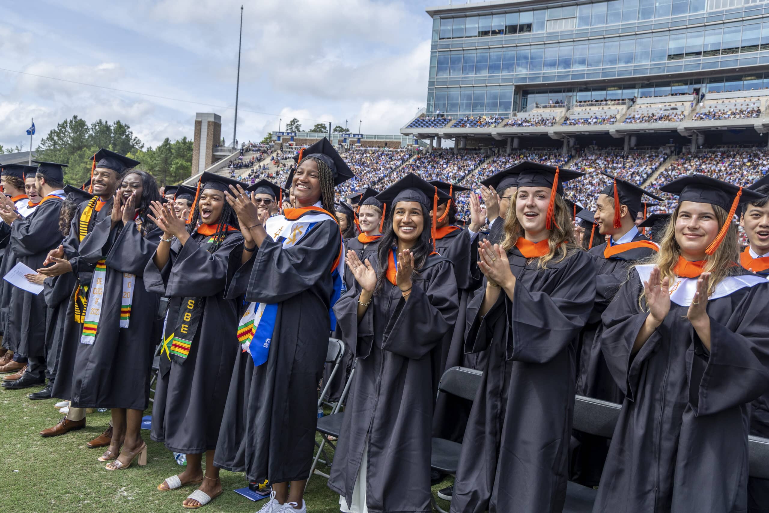 Duke University 2023 Commencement at Wallace Wade Stadium.