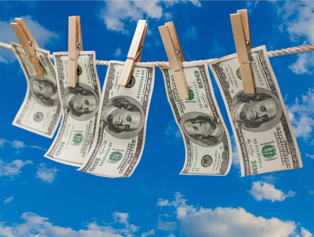 money drying