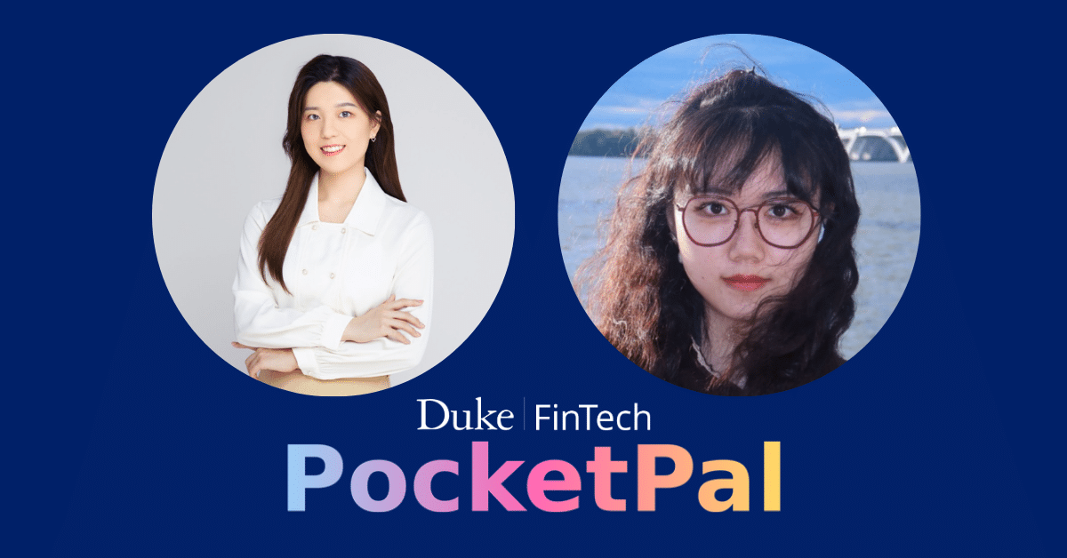 Angela and Agnes with the PocketPal logo.